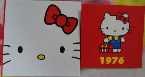 ハローキティ誕生35周年記念　KAWAII・アート展　限定販売版画＆色紙セット